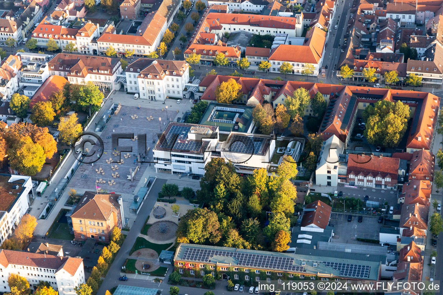 Town Hall Square, City Library in the district Ludwigsburg-Mitte in Ludwigsburg in the state Baden-Wuerttemberg, Germany