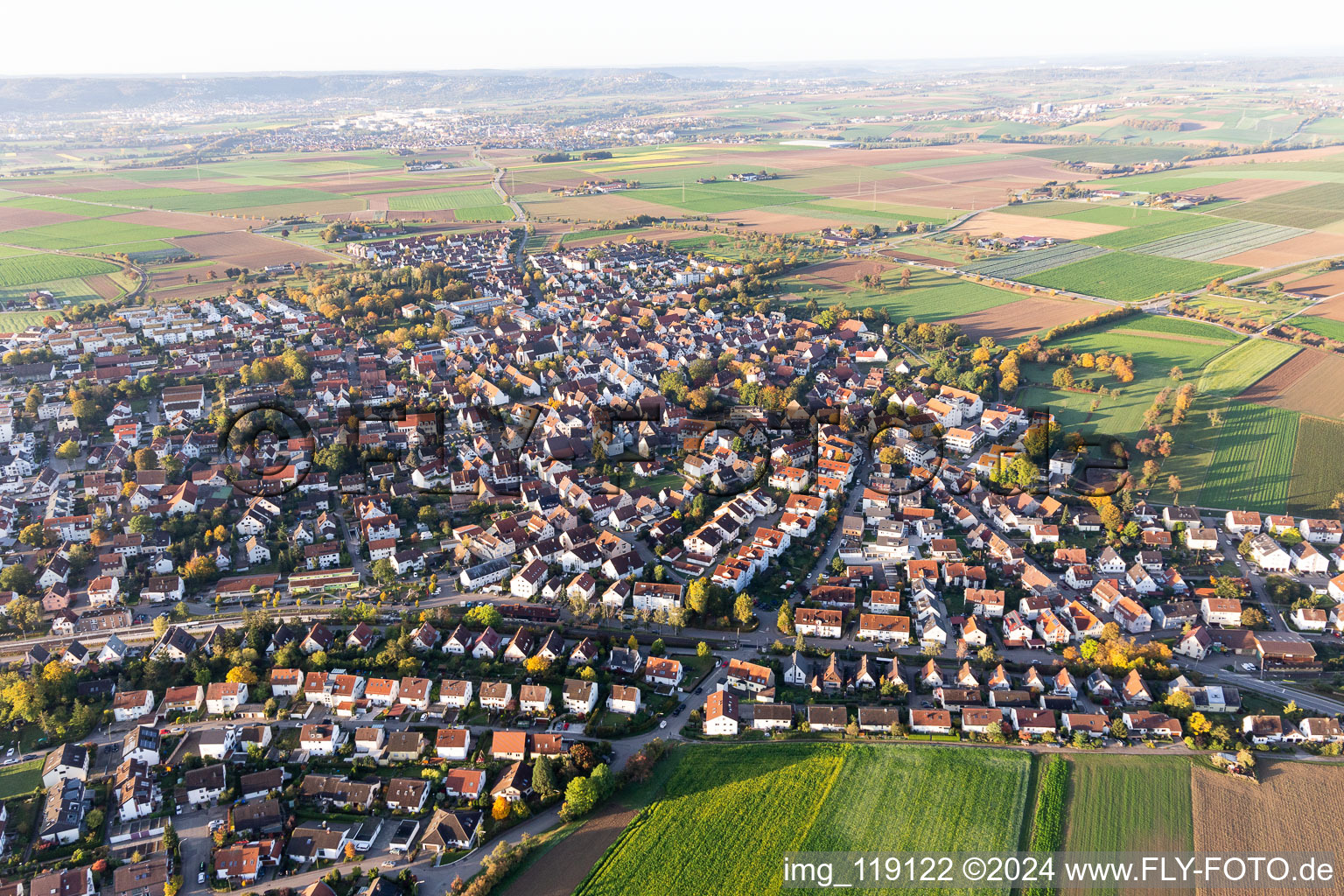 District Münchingen in Korntal-Münchingen in the state Baden-Wuerttemberg, Germany