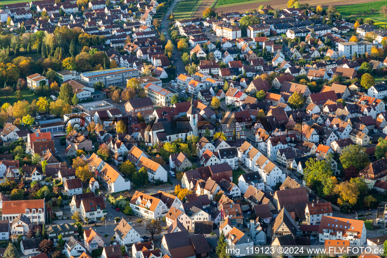 City hall in Korntal-Münchingen in the state Baden-Wuerttemberg, Germany