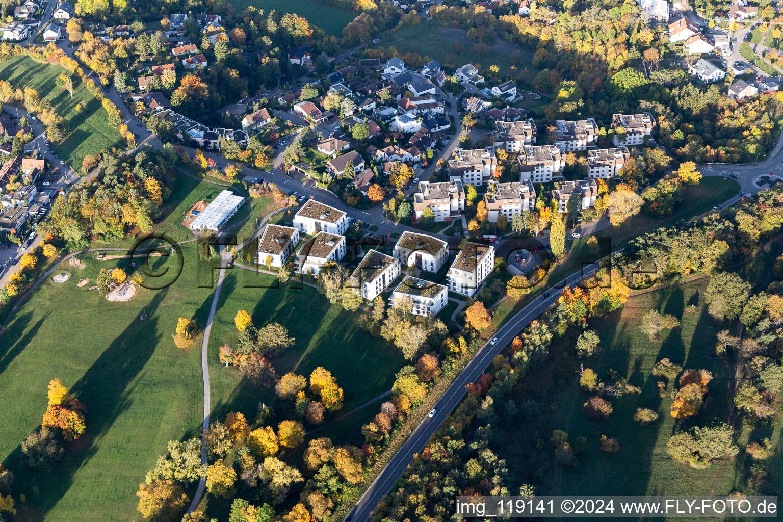 Leonberger Heide / Golf Course in Leonberg in the state Baden-Wuerttemberg, Germany