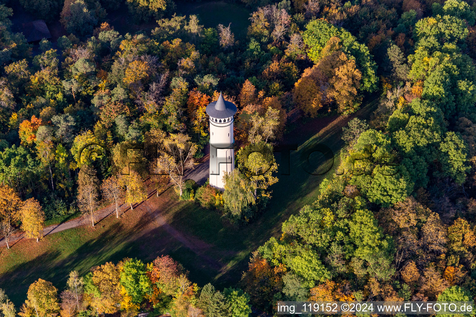 Structure of the observation tower Engelbergturm in Leonberg in the state Baden-Wurttemberg, Germany