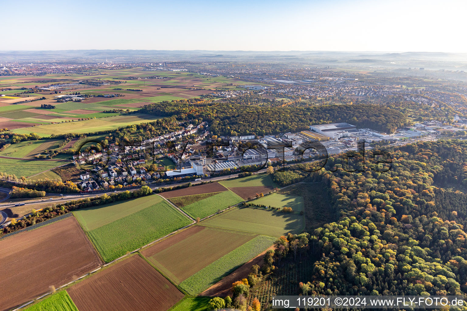 District Kallenberg in Korntal-Münchingen in the state Baden-Wuerttemberg, Germany