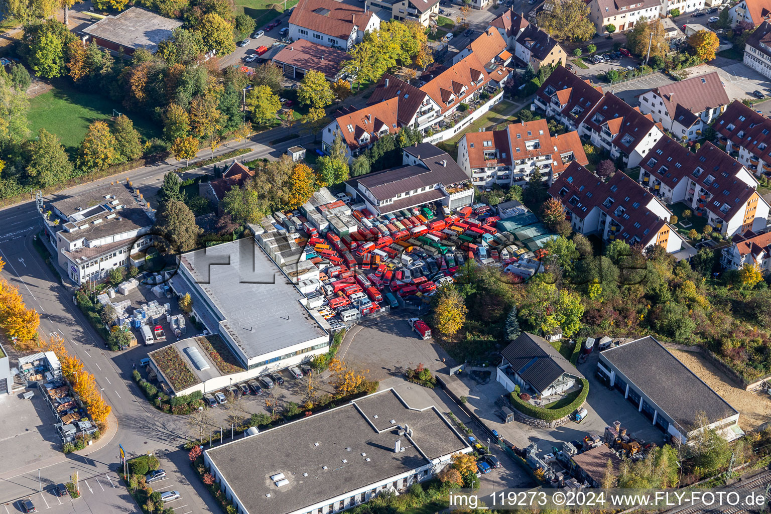 Car dealership Brosi in Nürtingen in the state Baden-Wuerttemberg, Germany