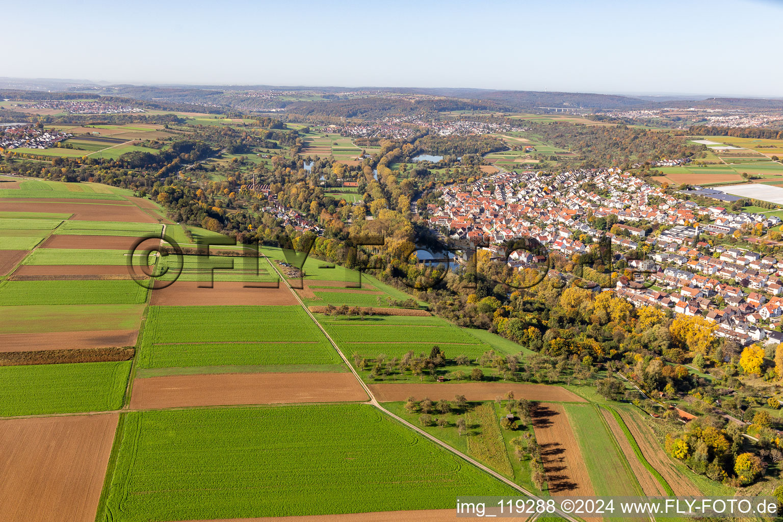 District Neckarhausen in Nürtingen in the state Baden-Wuerttemberg, Germany