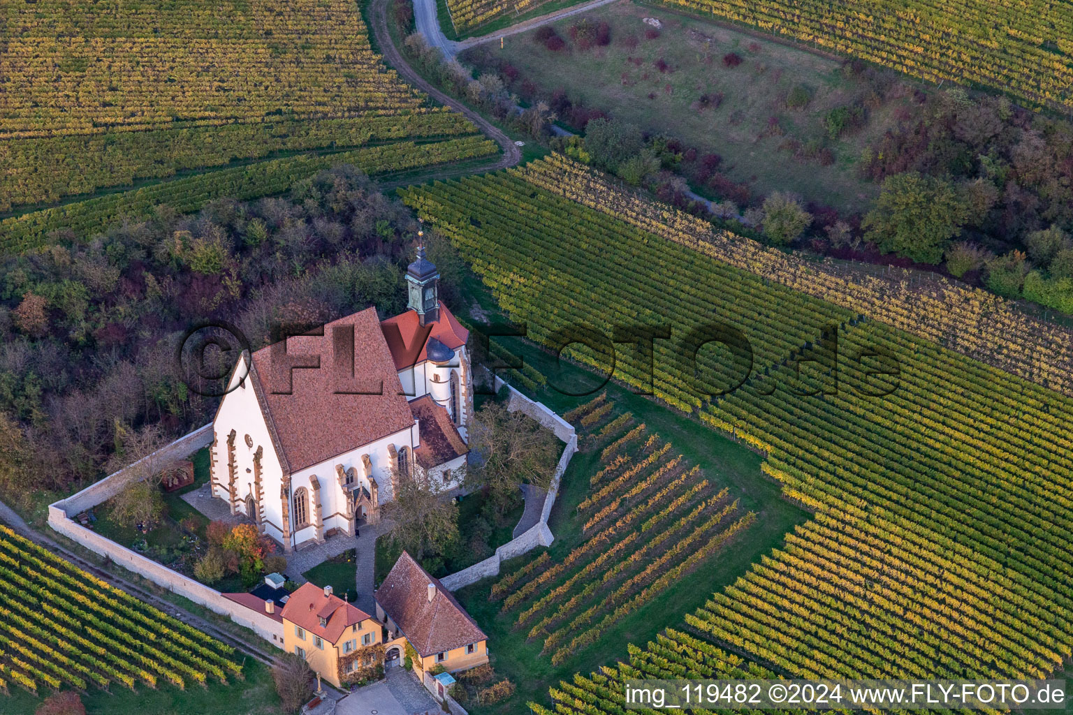 Pilgrimage Church of Maria im Weingarten in Volkach in the state Bavaria, Germany