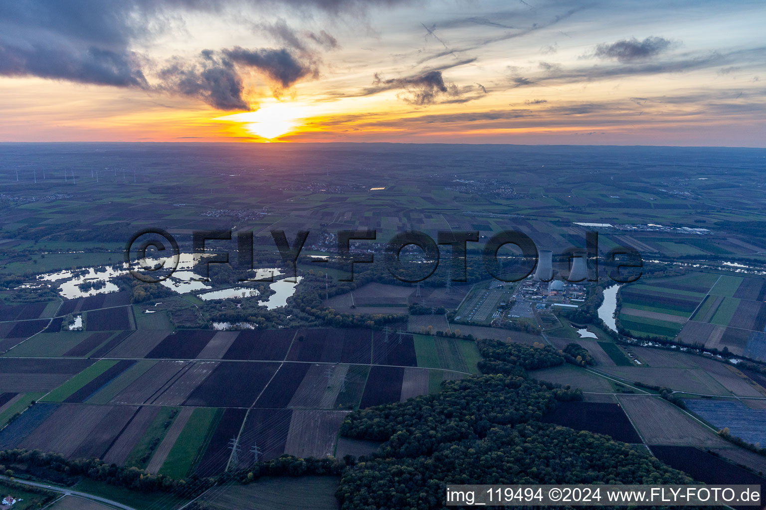 Garstadt Bird Sanctuary in Bergrheinfeld in the state Bavaria, Germany