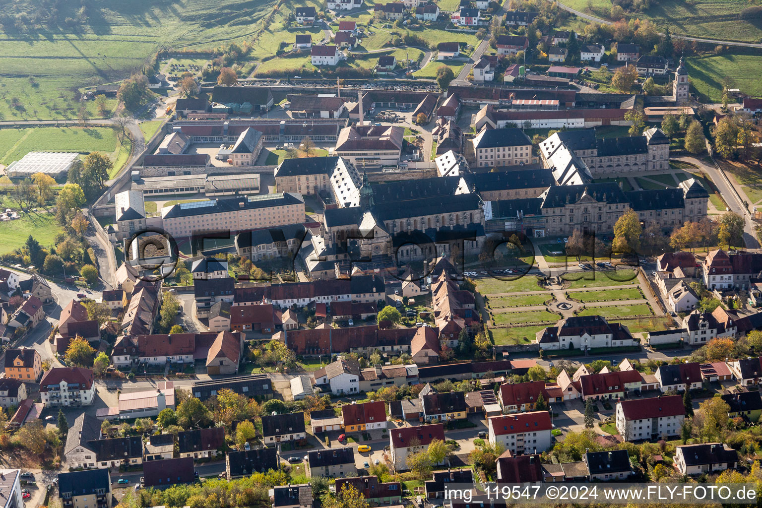 Monastery Church Ebrach in Ebrach in the state Bavaria, Germany