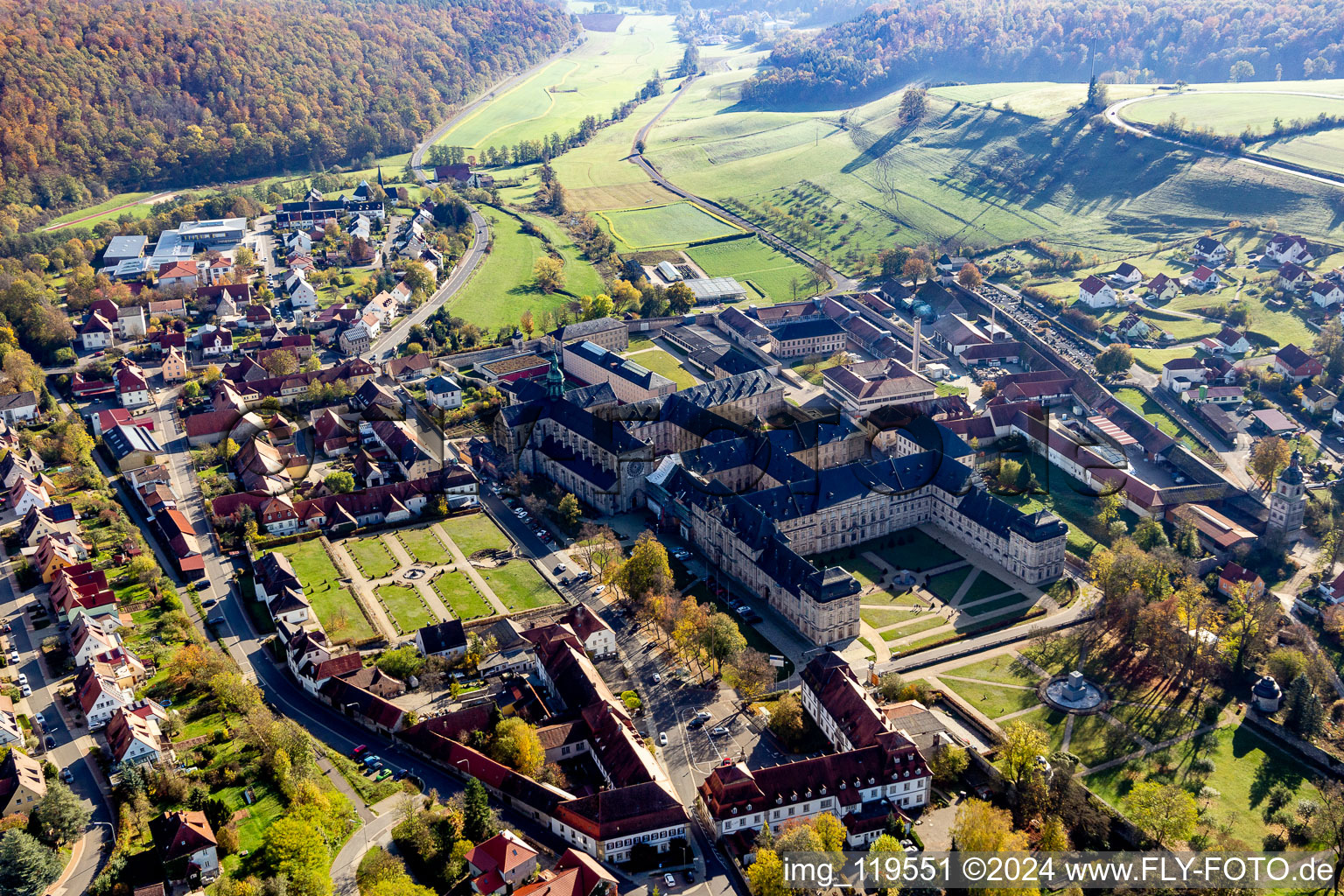 Monastery church Ebrach, Cistercian Abbey in Ebrach in the state Bavaria, Germany