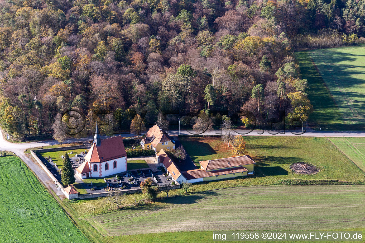 Chapel of St. Roch in Grossgressingen in the state Bavaria, Germany