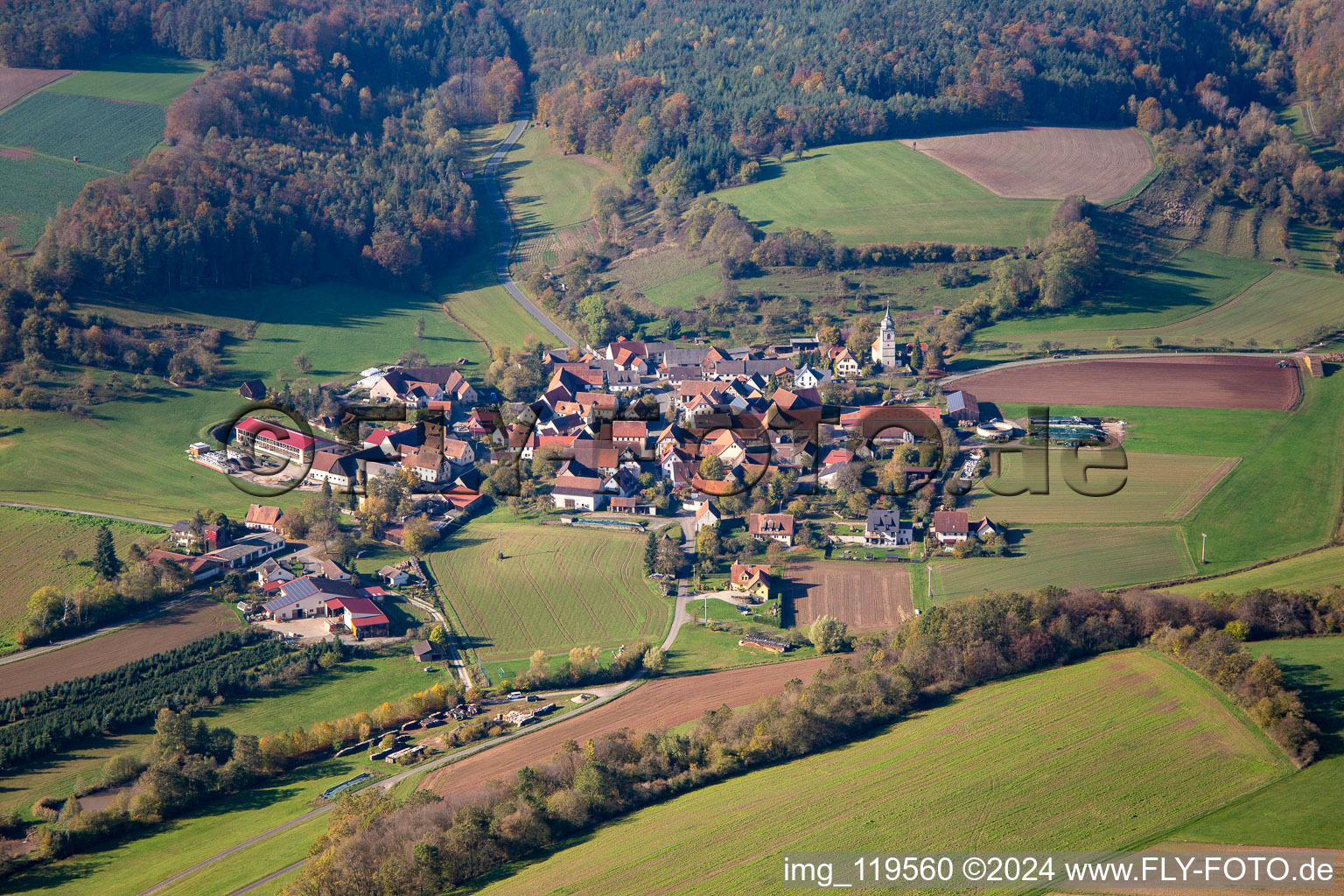 Ebersbrunn in the state Bavaria, Germany