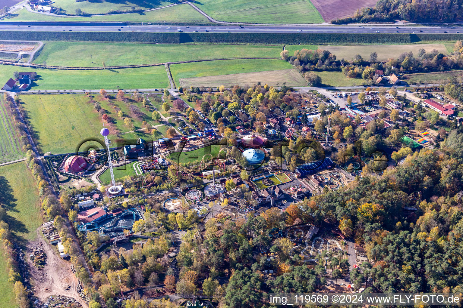 Leisure land Geiselwind in Geiselwind in the state Bavaria, Germany