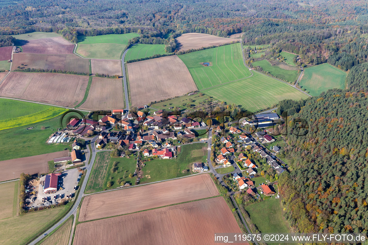 District Gräfenneuses in Geiselwind in the state Bavaria, Germany