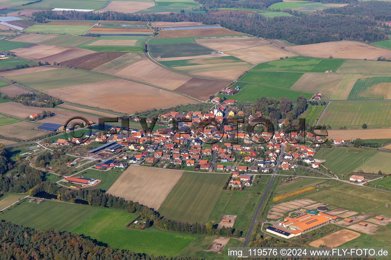 District Kirchschönbach in Prichsenstadt in the state Bavaria, Germany