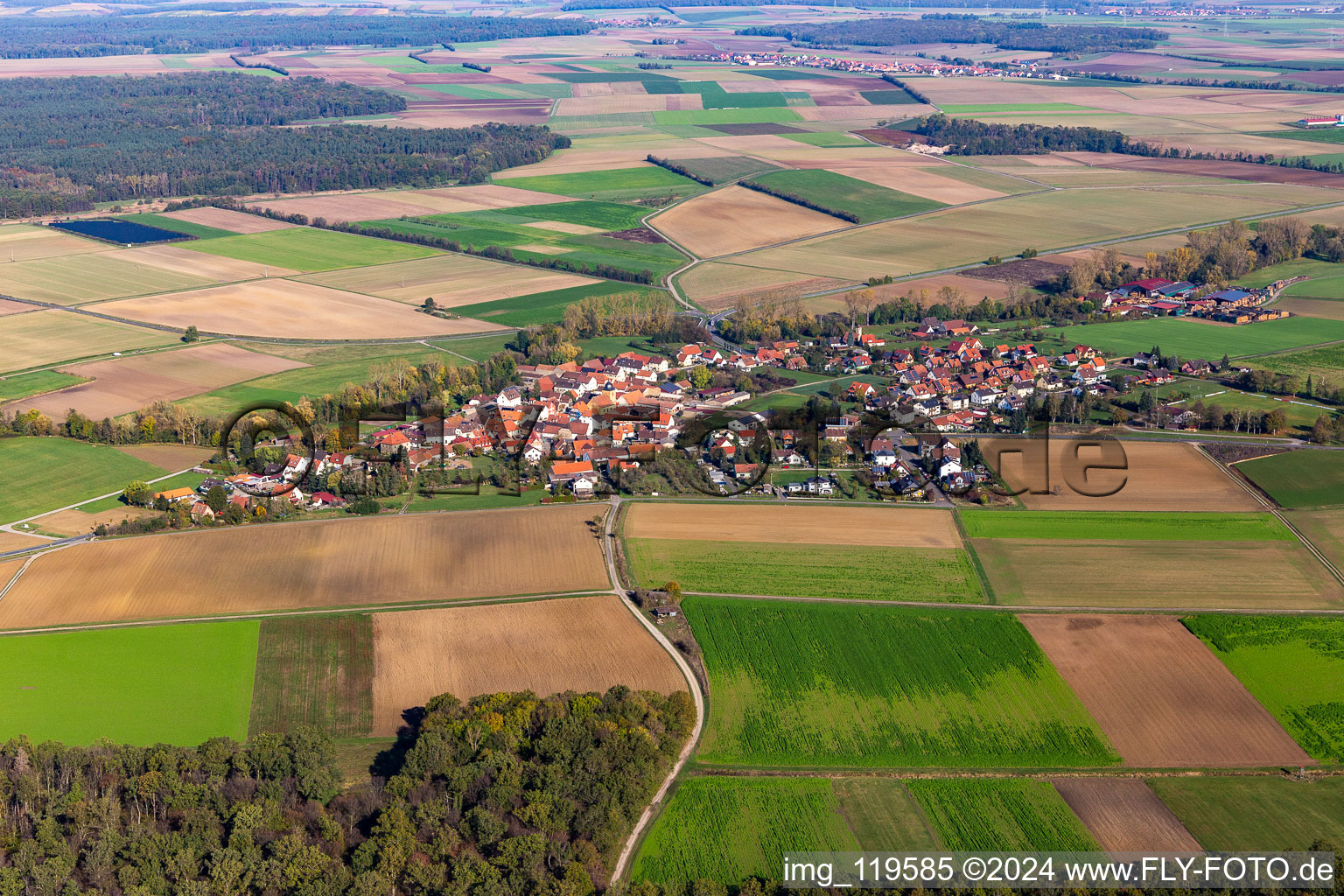 District Reupelsdorf in Wiesentheid in the state Bavaria, Germany