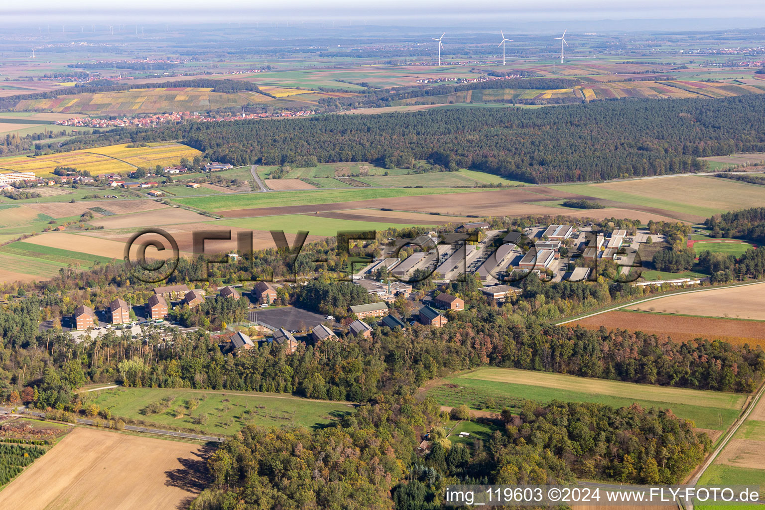 Mainfranken Barracks in Volkach in the state Bavaria, Germany