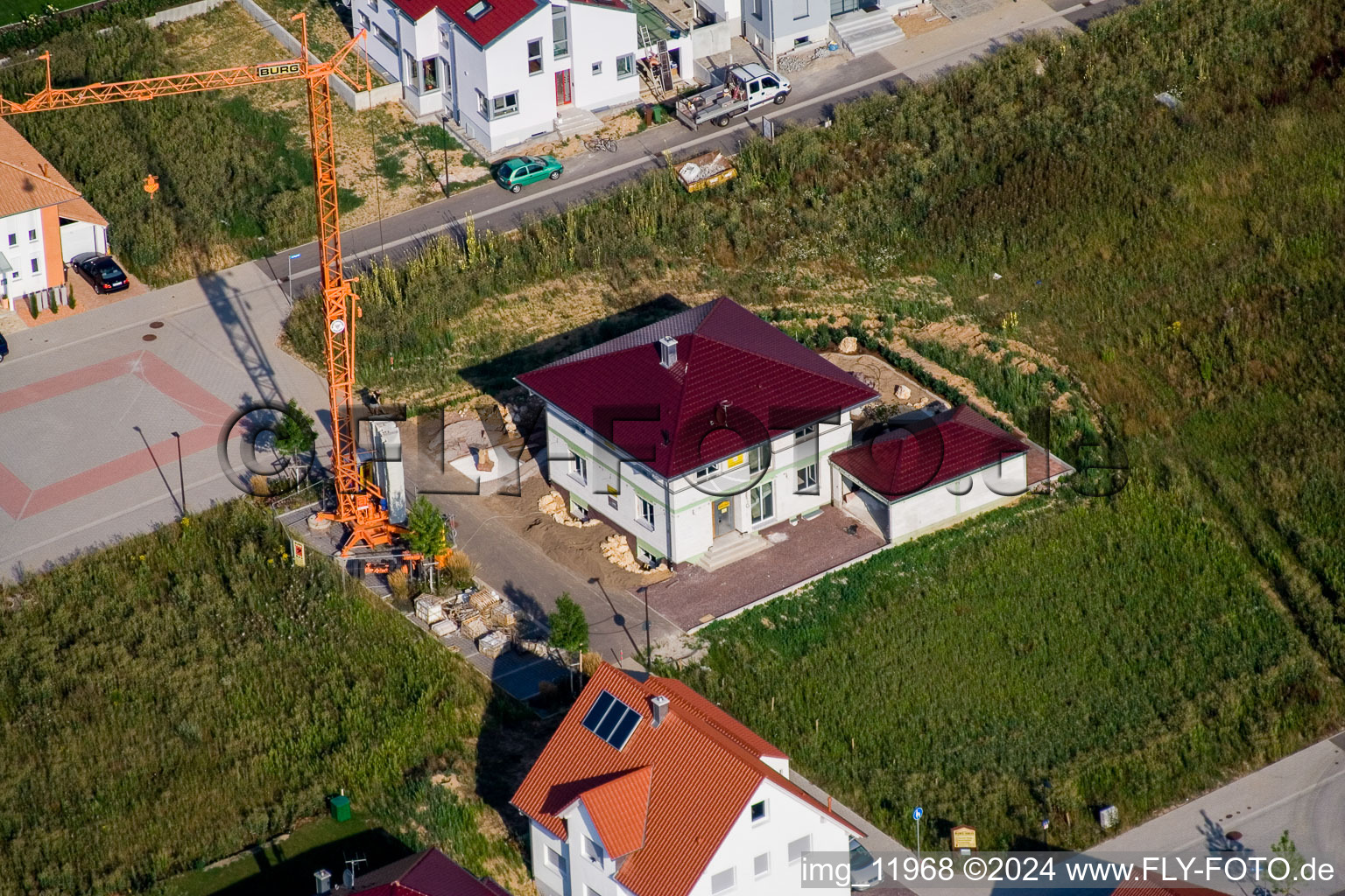 Aerial photograpy of Kandel in the state Rhineland-Palatinate, Germany