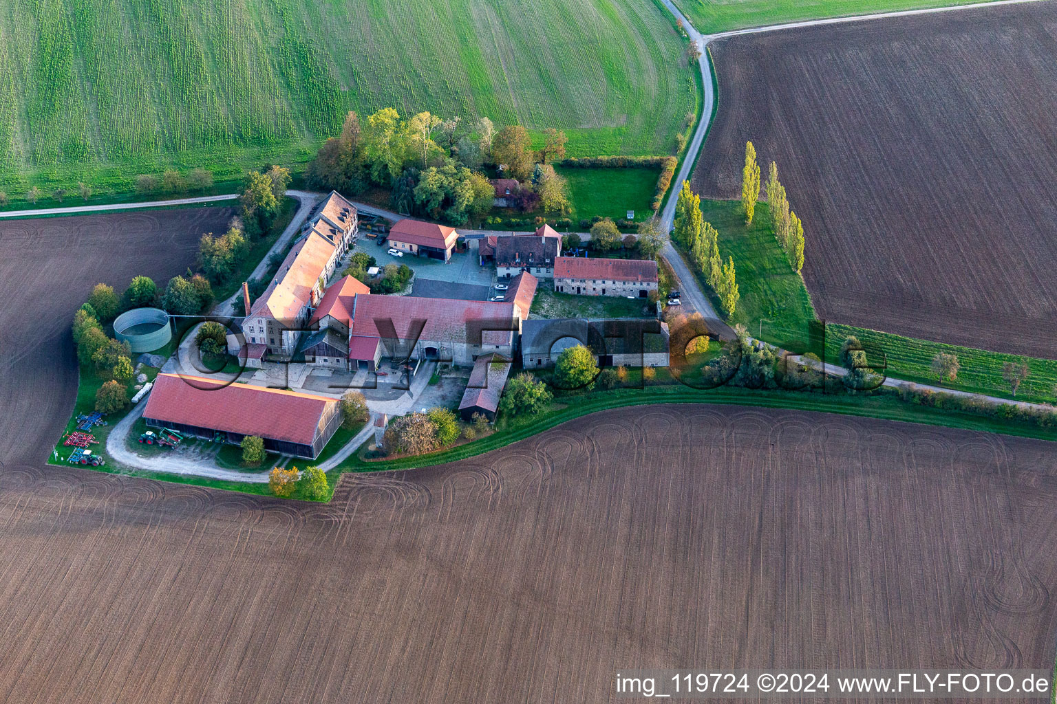 Gieshügel Estate in Gerbrunn in the state Bavaria, Germany