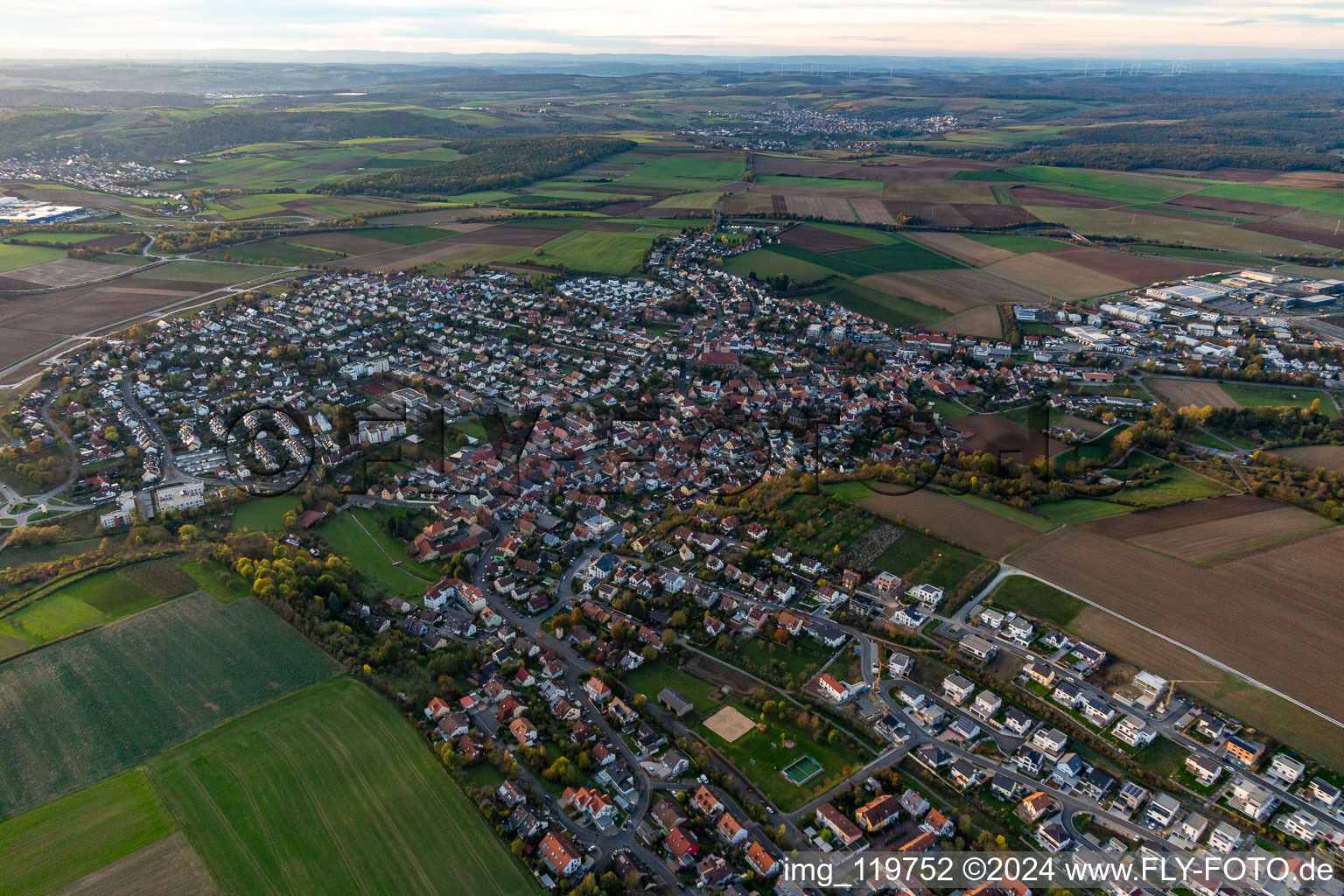 Estenfeld in the state Bavaria, Germany