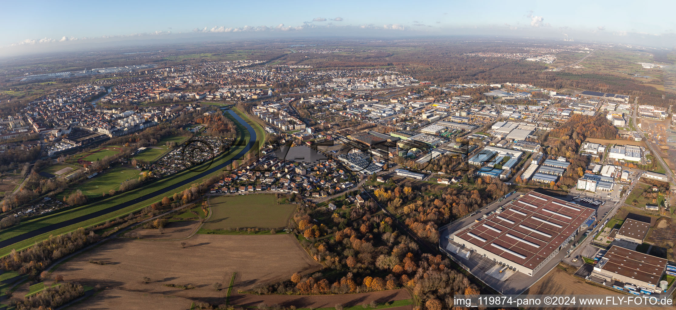 Company grounds and facilities of von Duvenbeck Rastatt, POLYTEC INDUSTRIELACKIERUNGEN GmbH & Co.KG and TI Automotive Technology Center GmbH in Rastatt in the state Baden-Wurttemberg, Germany