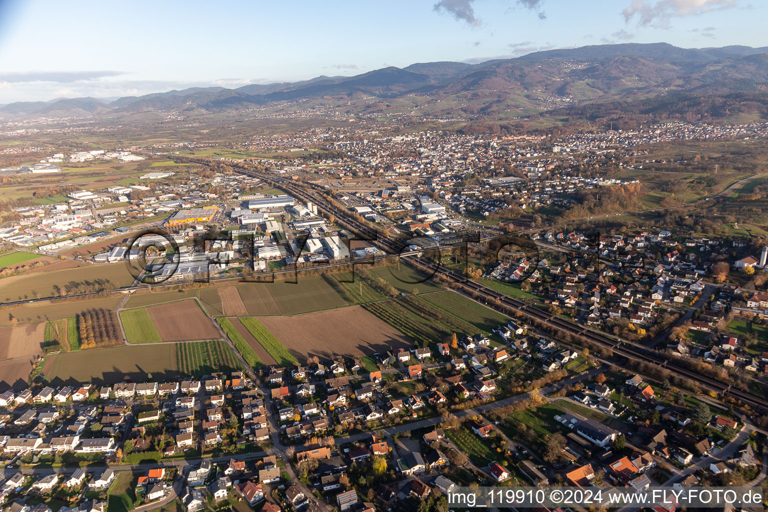 Industrial area W in Achern in the state Baden-Wuerttemberg, Germany