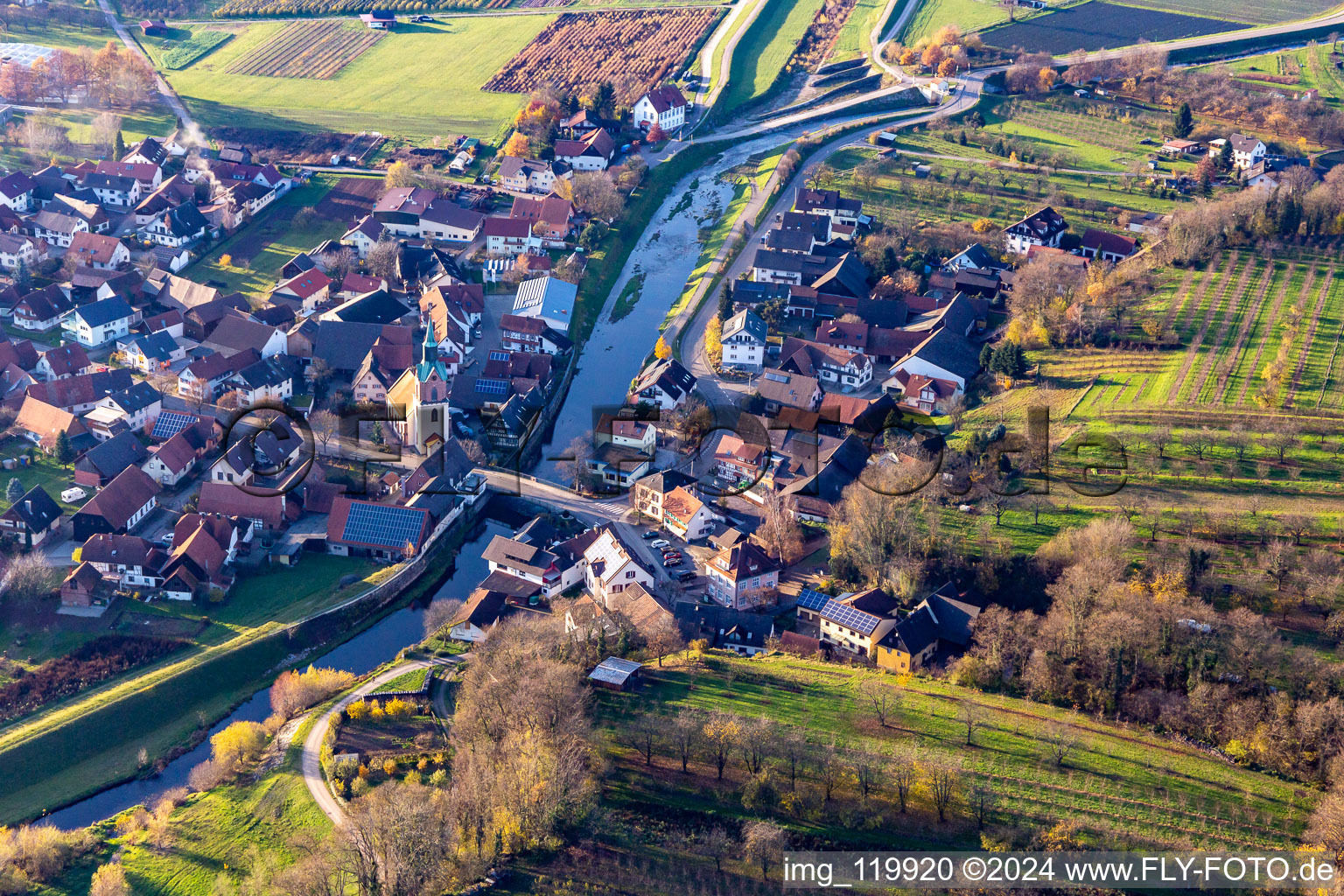 Rench Bridge in the district Erlach in Renchen in the state Baden-Wuerttemberg, Germany