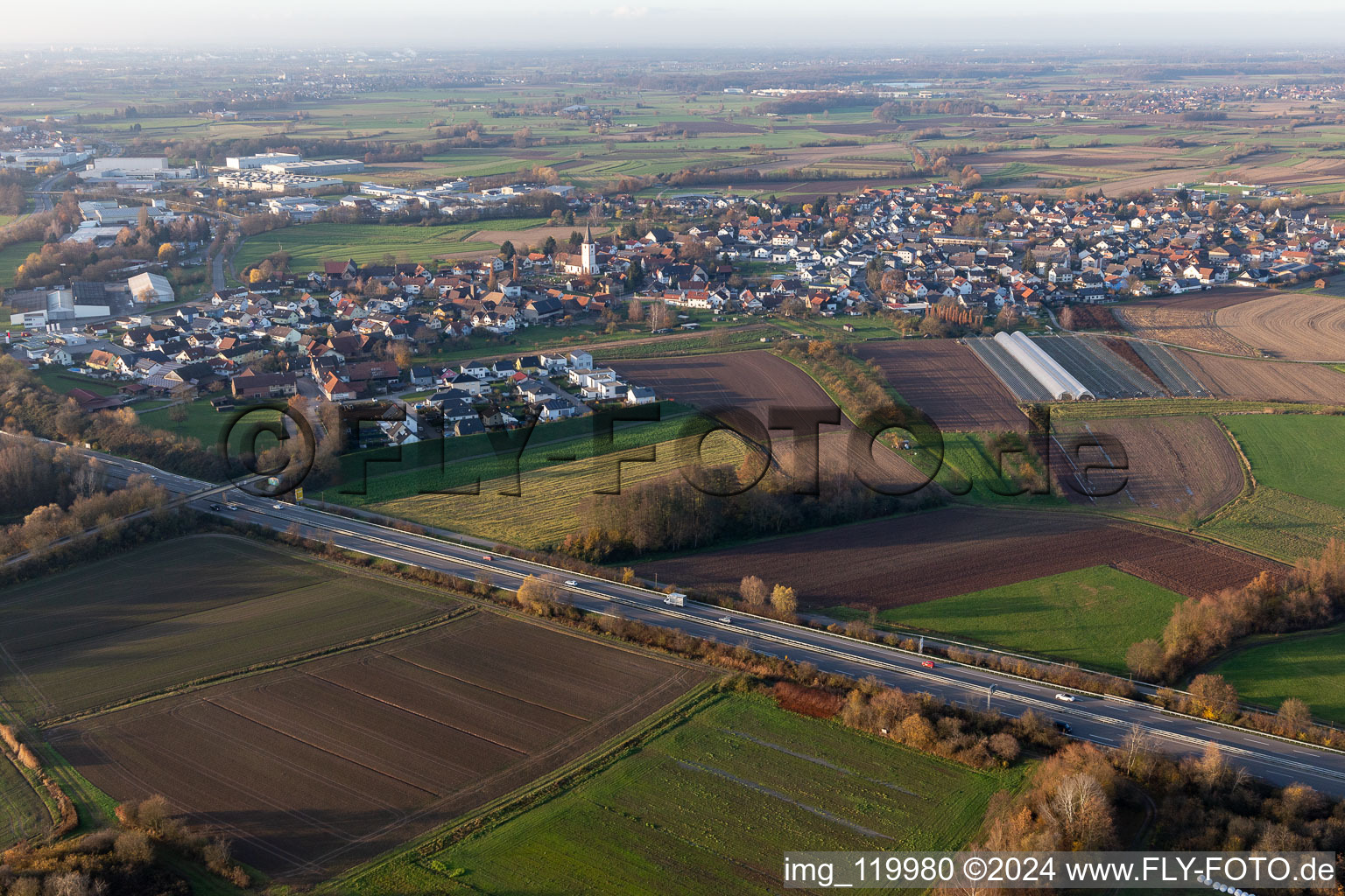 District Sand in Willstätt in the state Baden-Wuerttemberg, Germany