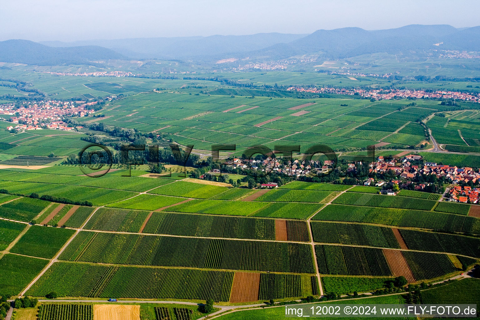 District Mörzheim in Landau in der Pfalz in the state Rhineland-Palatinate, Germany from the drone perspective