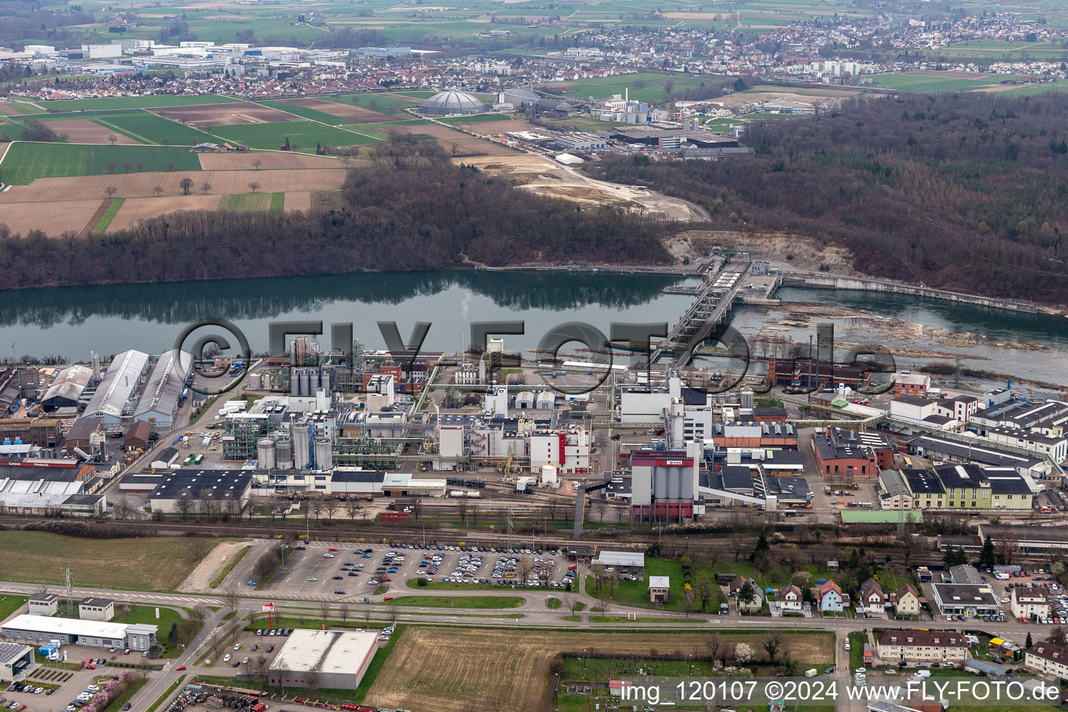 Evonik Treibacher Persalts in Rheinfelden in the state Baden-Wuerttemberg, Germany