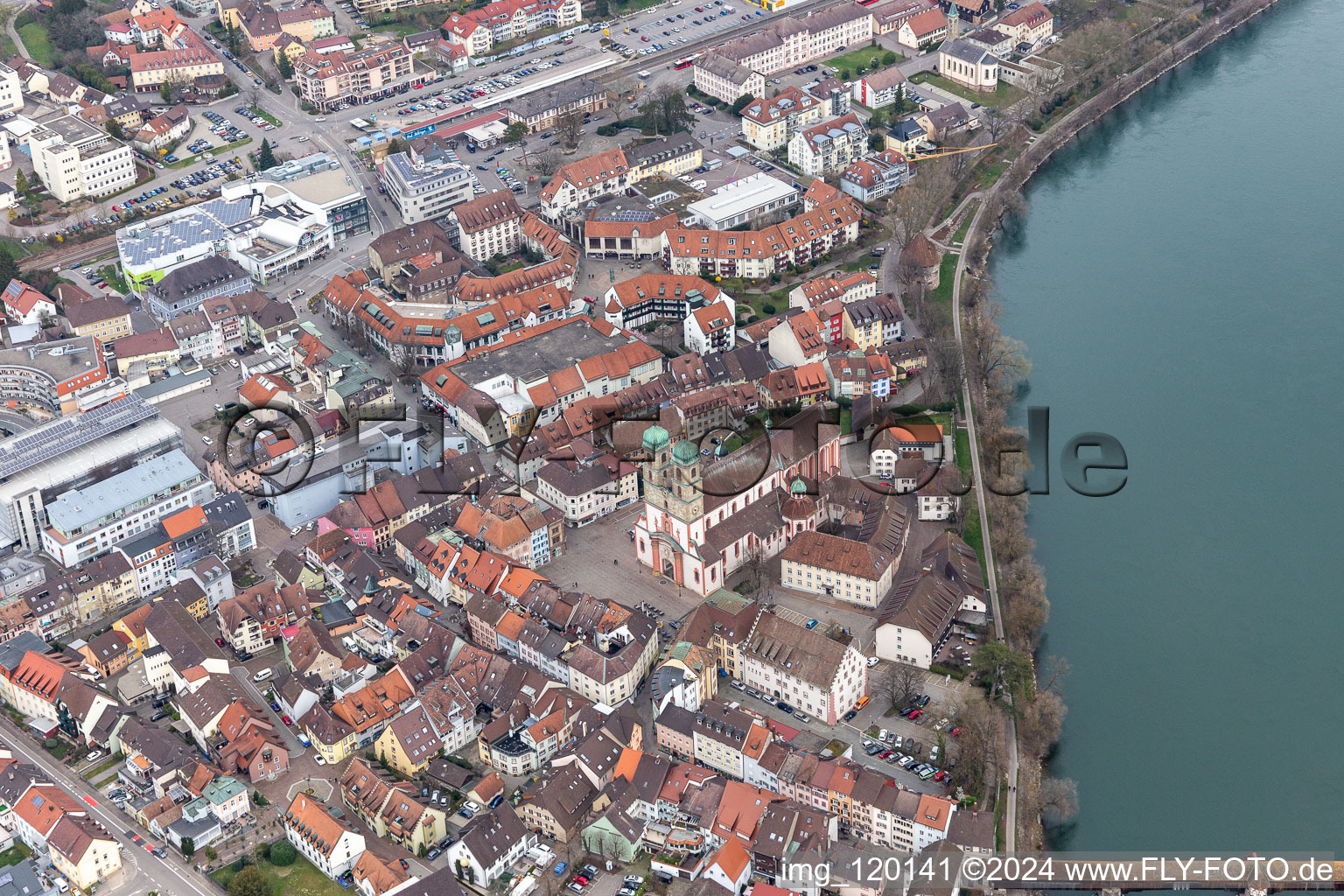 St. Fridolin Cathedral in Bad Säckingen in the state Baden-Wuerttemberg, Germany