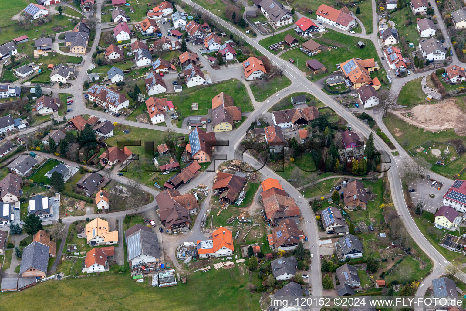 Todtmooser Street in the district Rippolingen in Bad Säckingen in the state Baden-Wuerttemberg, Germany