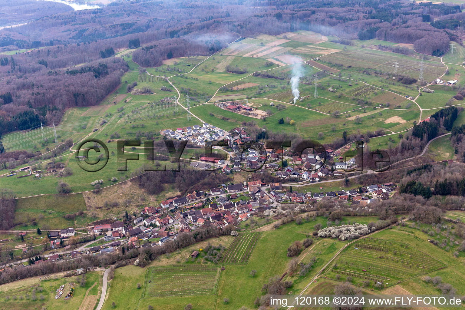 District Dossenbach in Schwörstadt in the state Baden-Wuerttemberg, Germany