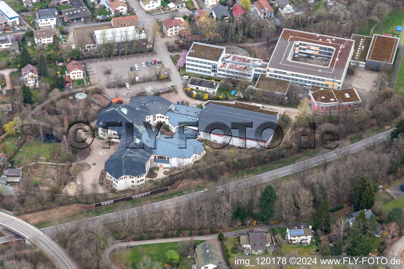 School building of the Freie Waldorfschule Schopfheim e.V. in Schopfheim in the state Baden-Wuerttemberg, Germany