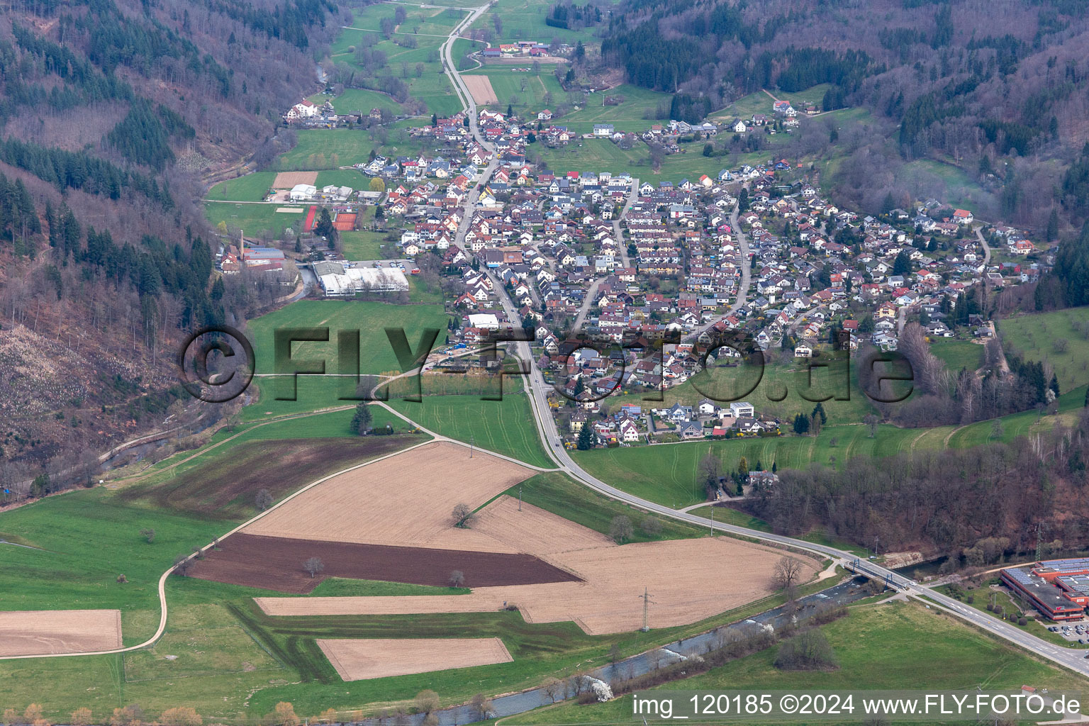 District Langenau in Schopfheim in the state Baden-Wuerttemberg, Germany