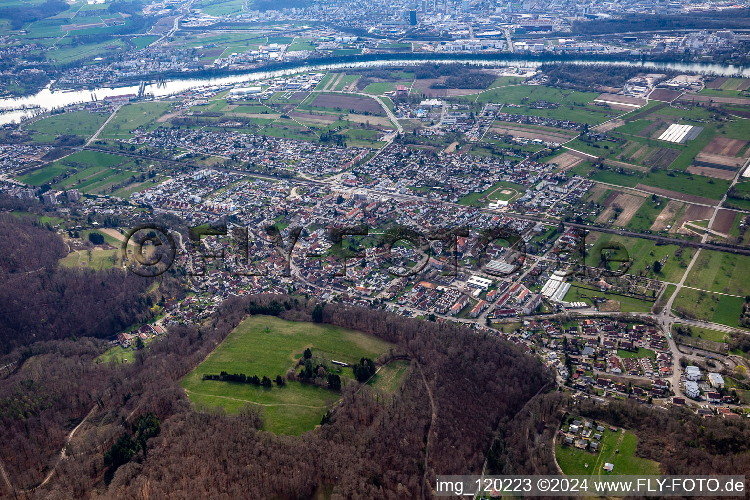 District Wyhlen in Grenzach-Wyhlen in the state Baden-Wuerttemberg, Germany