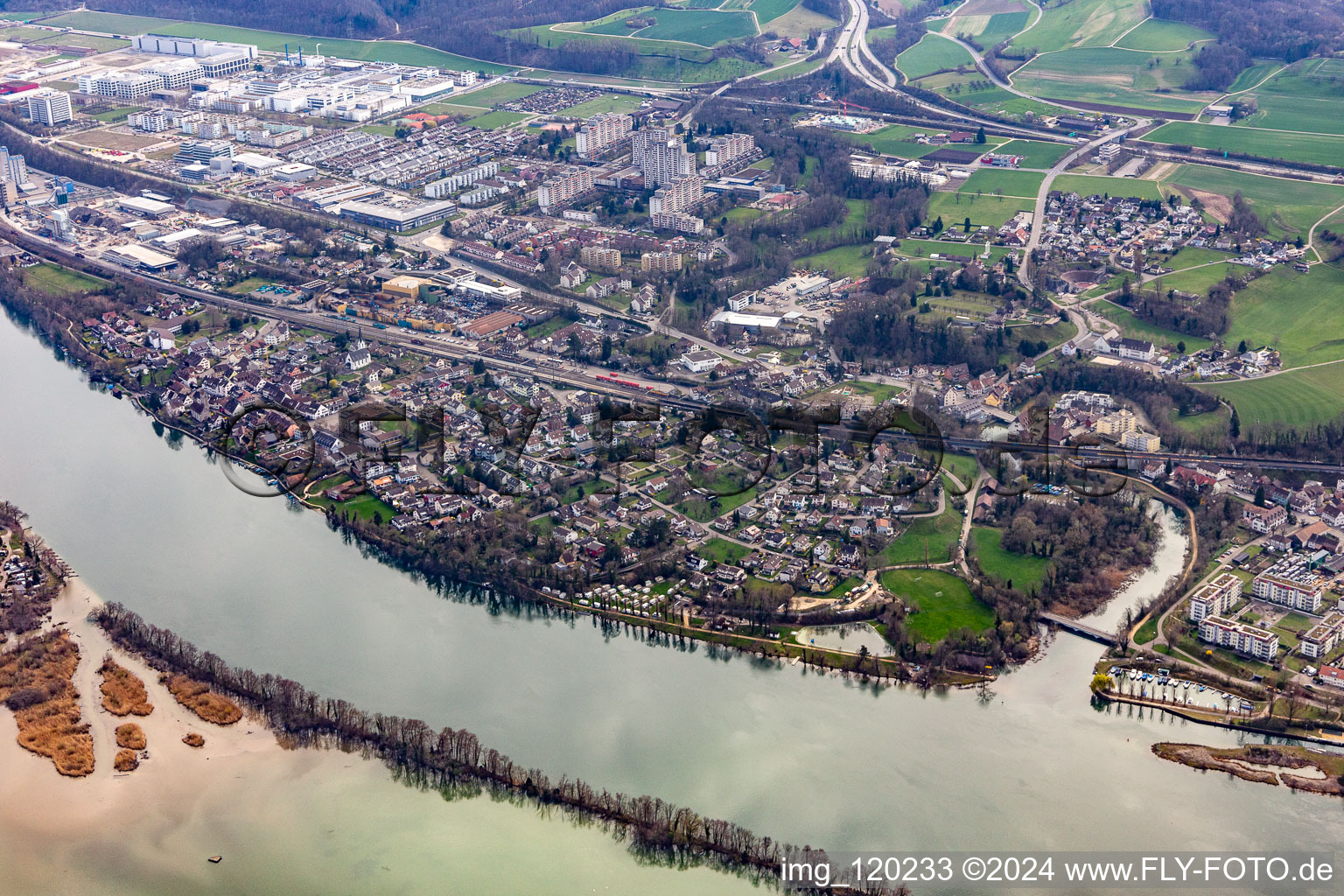 Kaiseraugst in the state Aargau, Switzerland