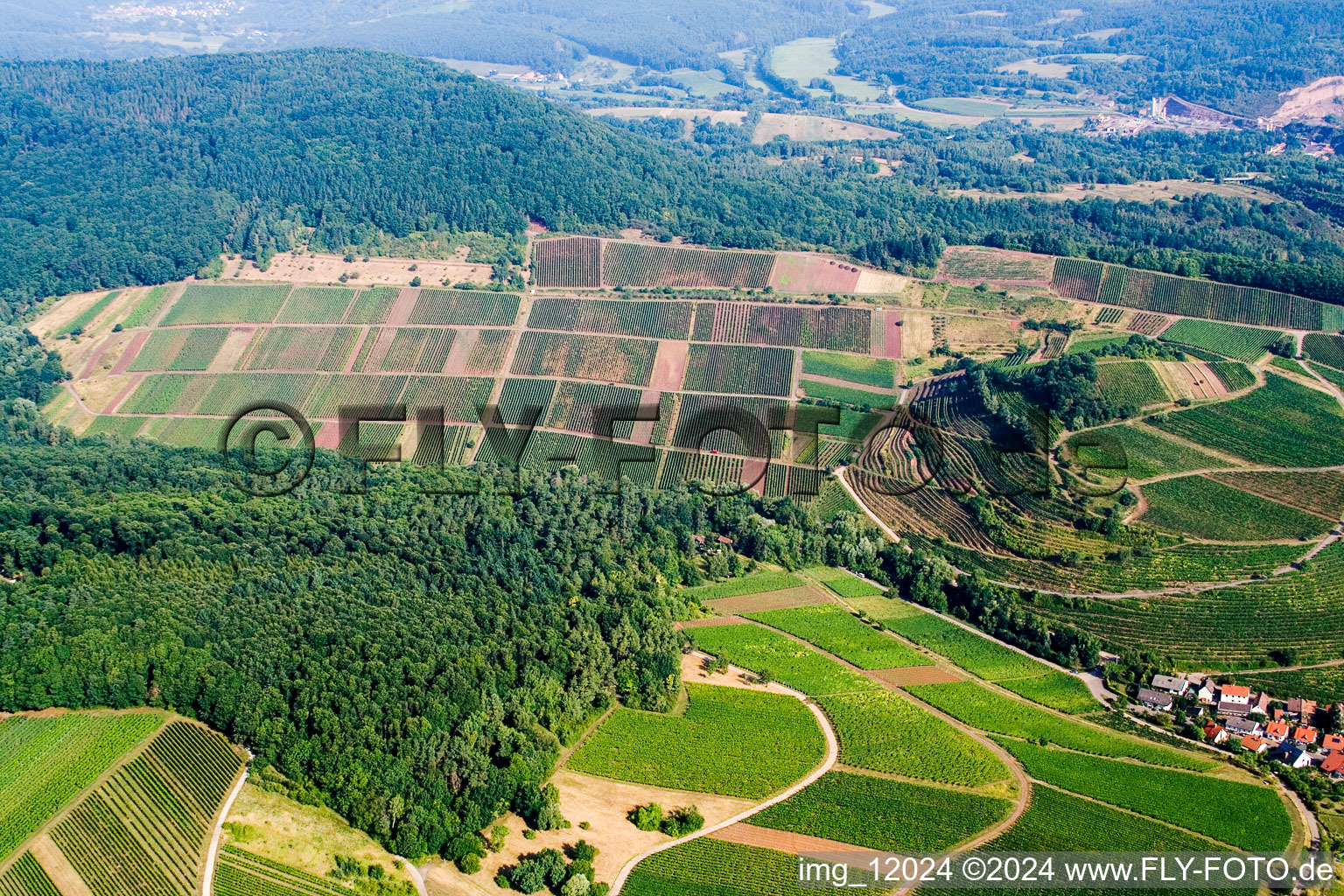 Ranschbach in the state Rhineland-Palatinate, Germany out of the air