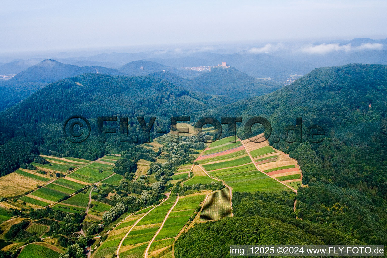 Ranschbach in the state Rhineland-Palatinate, Germany seen from above