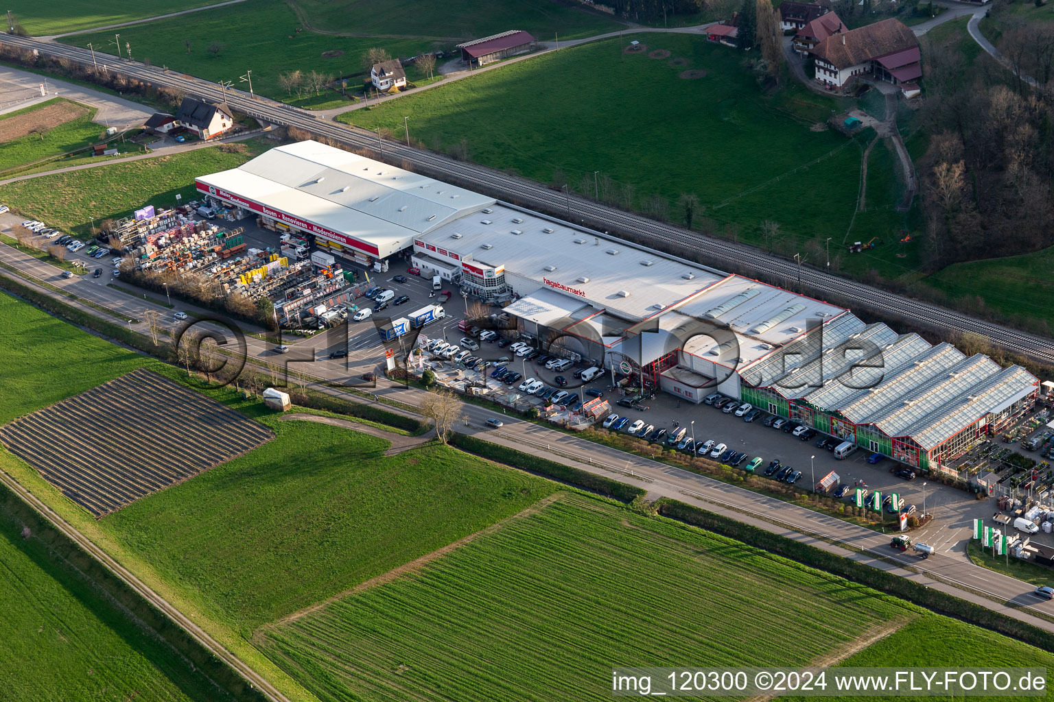 Building of the construction market hagebaumarkt Steinach in Steinach in the state Baden-Wuerttemberg, Germany