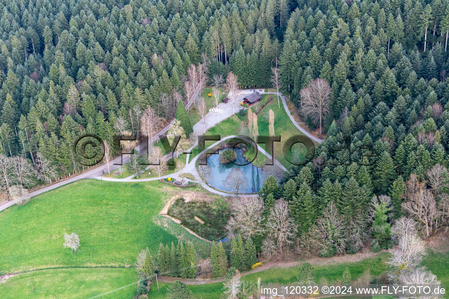 Gehrmatt recreation area in the district Unterentersbach in Zell am Harmersbach in the state Baden-Wuerttemberg, Germany