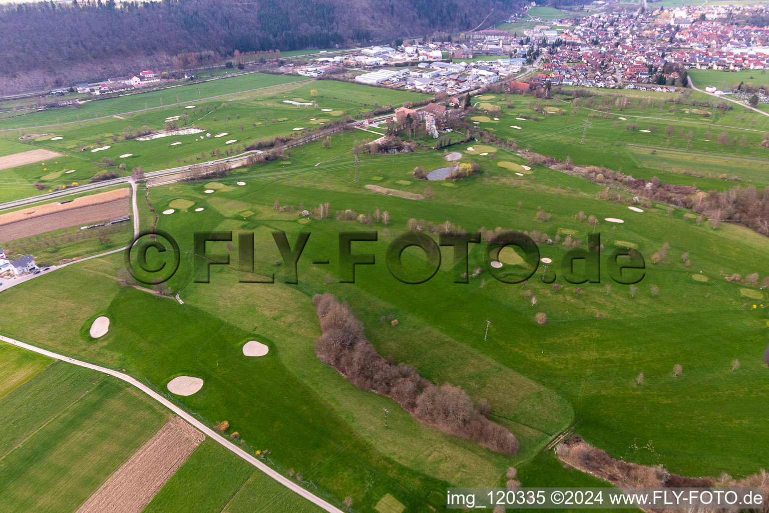 Grounds of the Golf course at of Golfclub Groebernhof e.V. in Zell am Harmersbach in the state Baden-Wuerttemberg, Germany