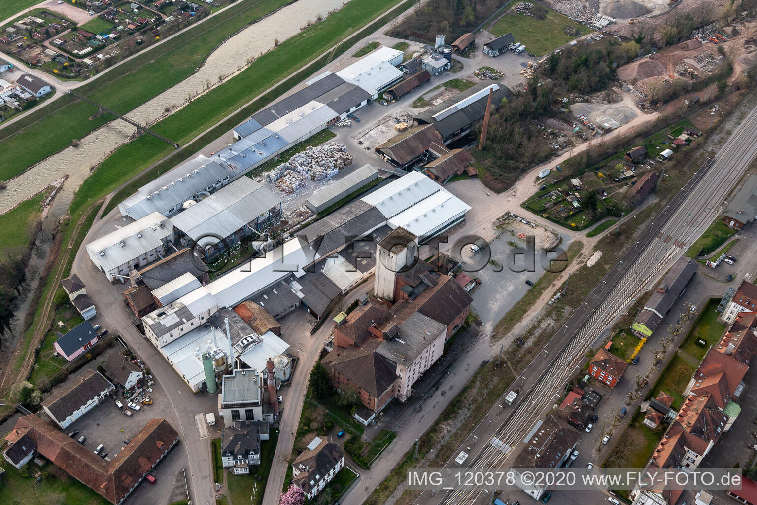 Aerial view of Gengenbach in the state Baden-Wuerttemberg, Germany