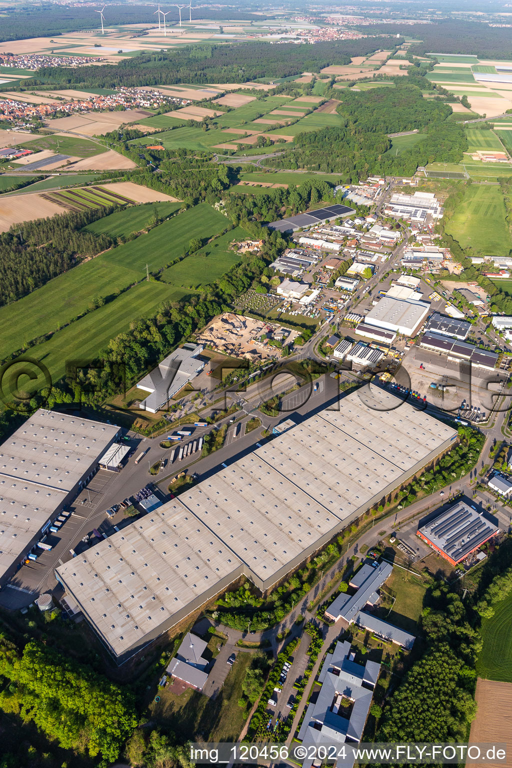 Horst Industrial Estate in the district Minderslachen in Kandel in the state Rhineland-Palatinate, Germany