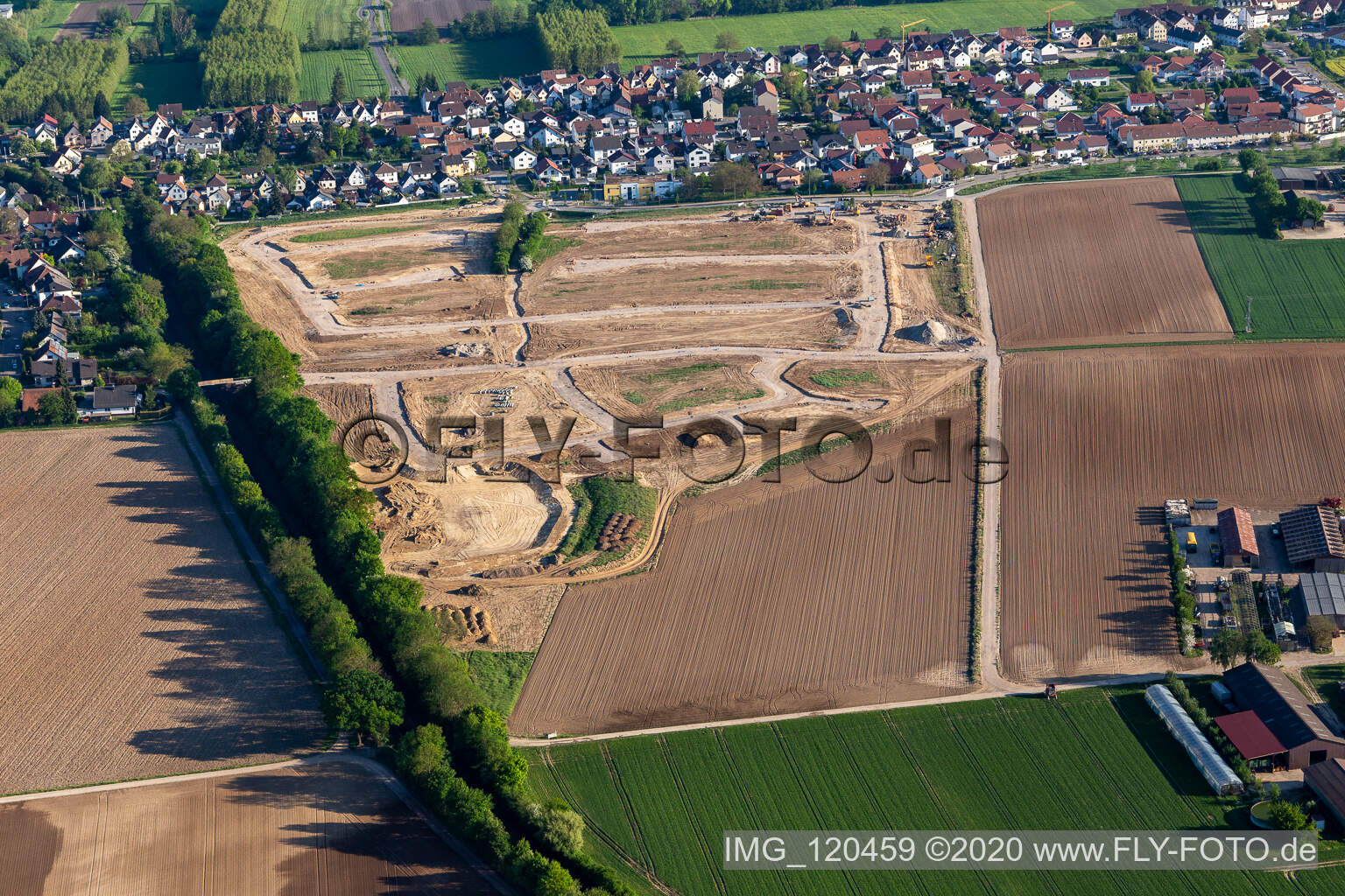 Development of building area K2 Am Höhenweg in Kandel in the state Rhineland-Palatinate, Germany