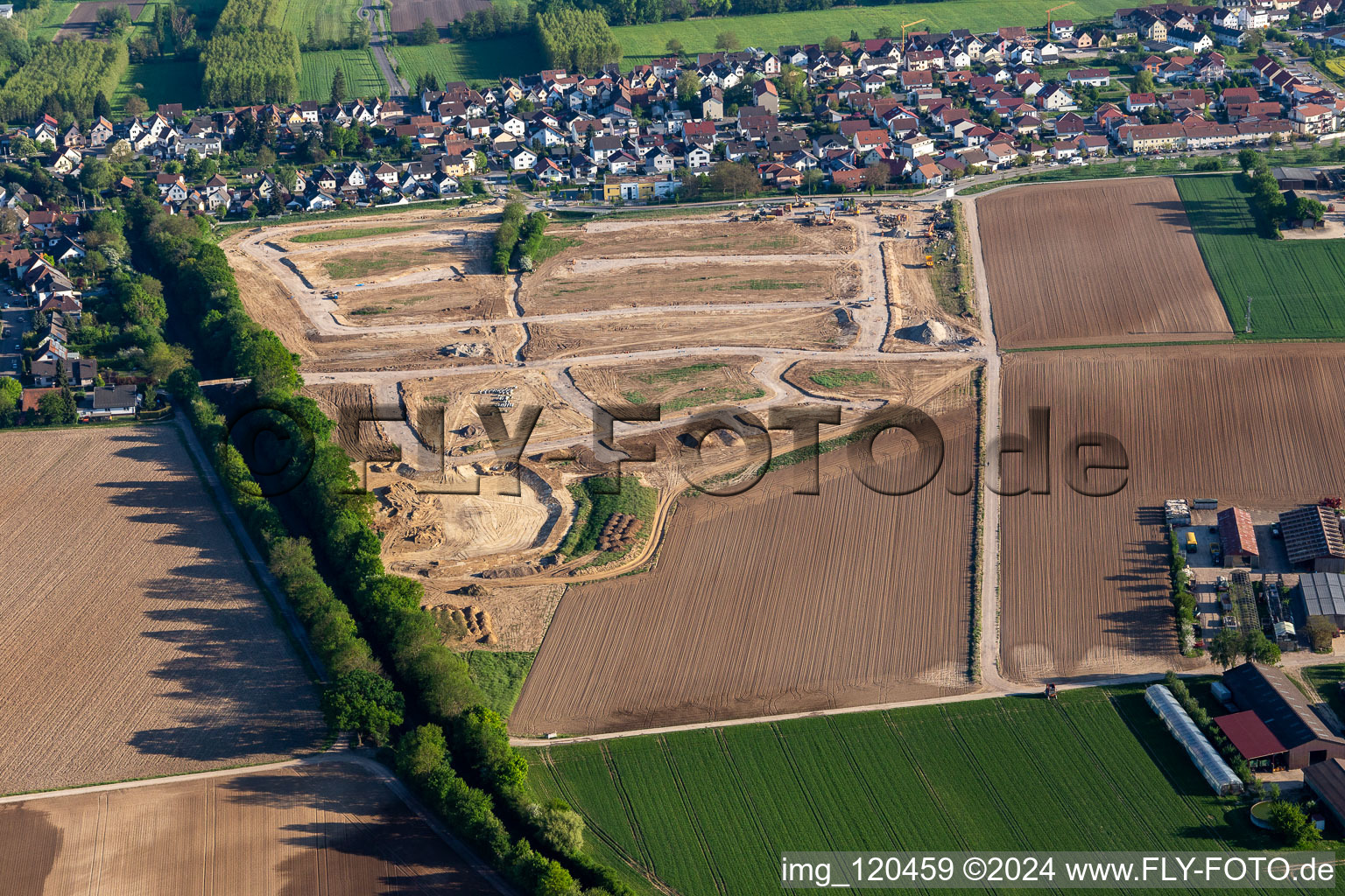 Development of building area K2 Am Höhenweg in Kandel in the state Rhineland-Palatinate, Germany