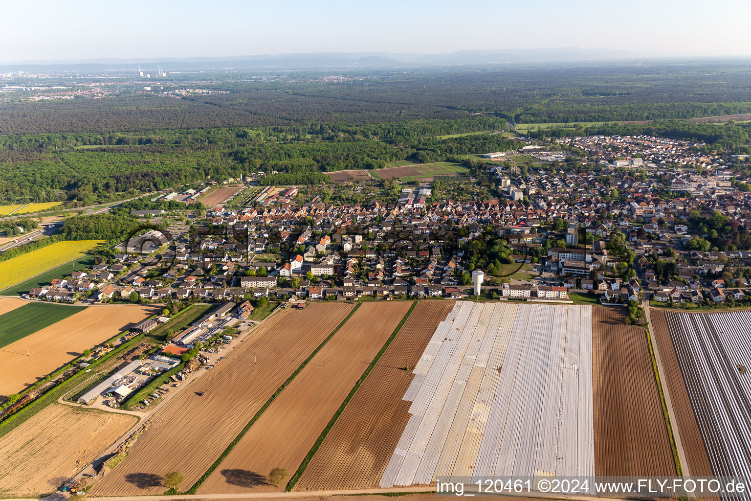 Kandel in the state Rhineland-Palatinate, Germany out of the air