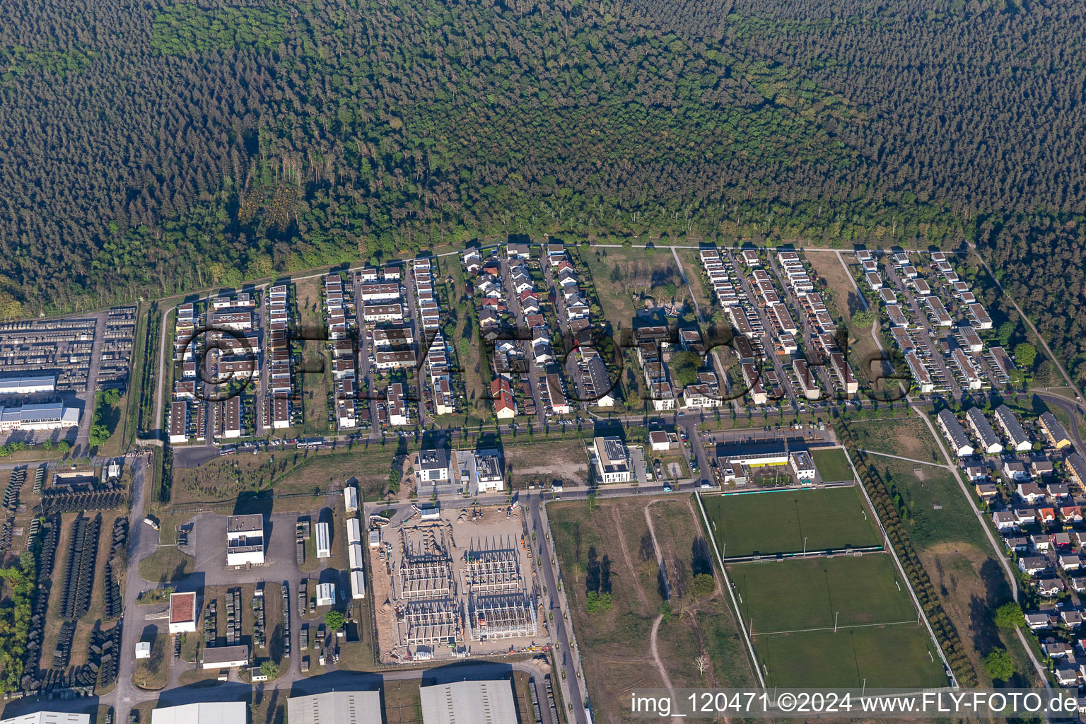 Abraham Lincoln Avenue in the district Neureut in Karlsruhe in the state Baden-Wuerttemberg, Germany