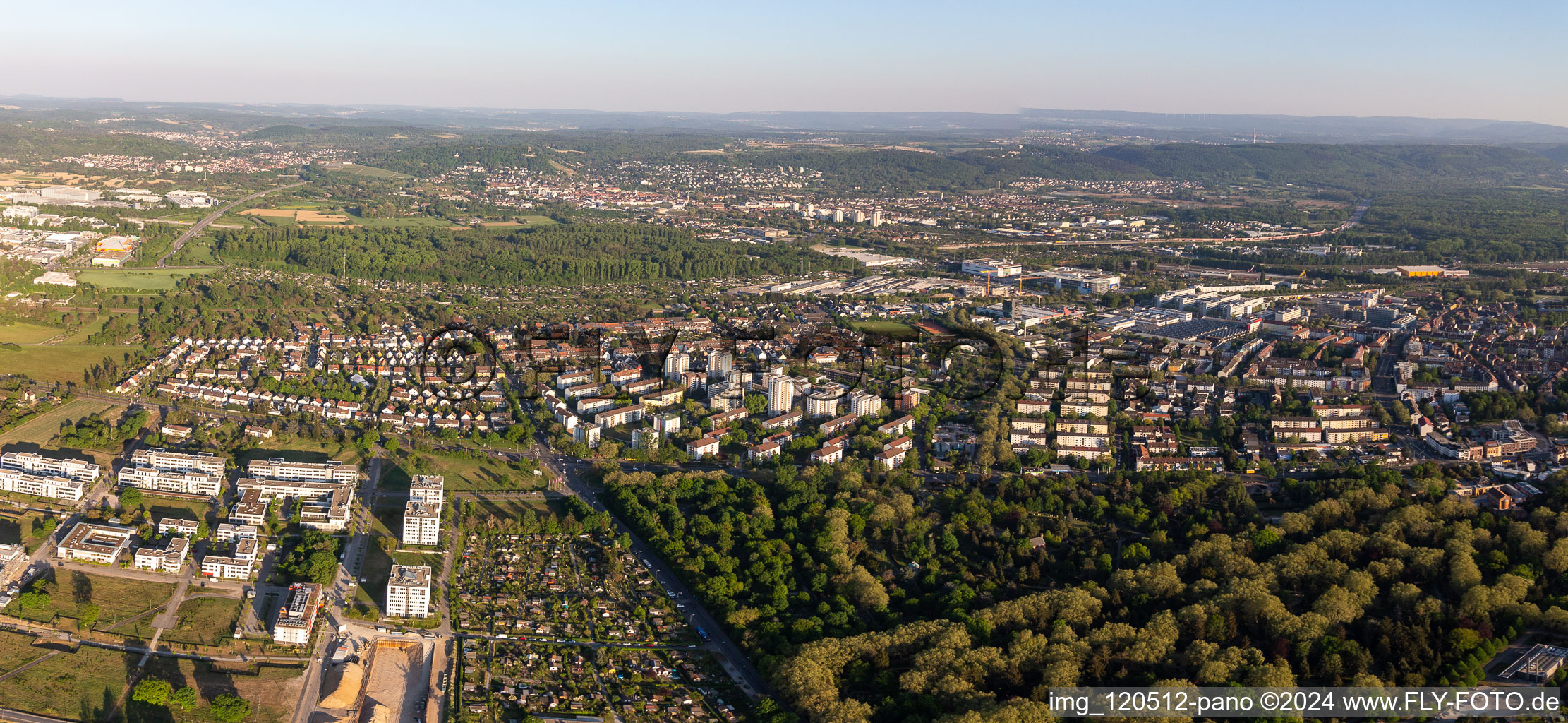 District Oststadt in the city Karlsruhe in the state Baden-Wuerttemberg, Germany