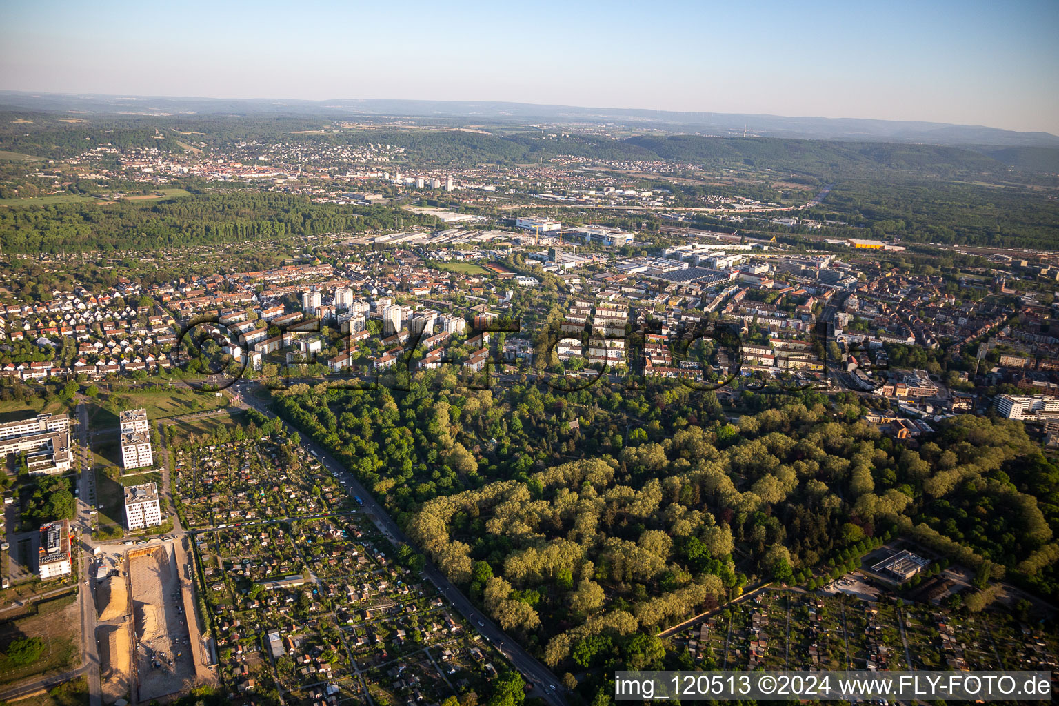 Main Cemetery in the district Rintheim in Karlsruhe in the state Baden-Wuerttemberg, Germany