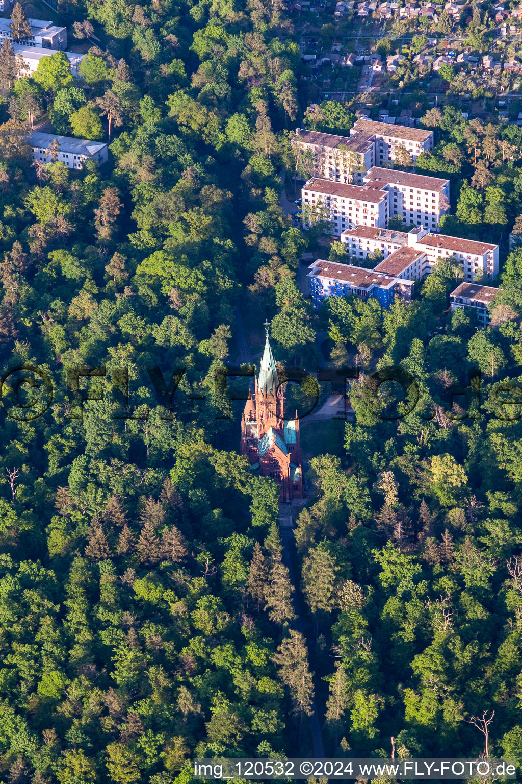 Grand Ducal Burial Chapel in the district Oststadt in Karlsruhe in the state Baden-Wuerttemberg, Germany