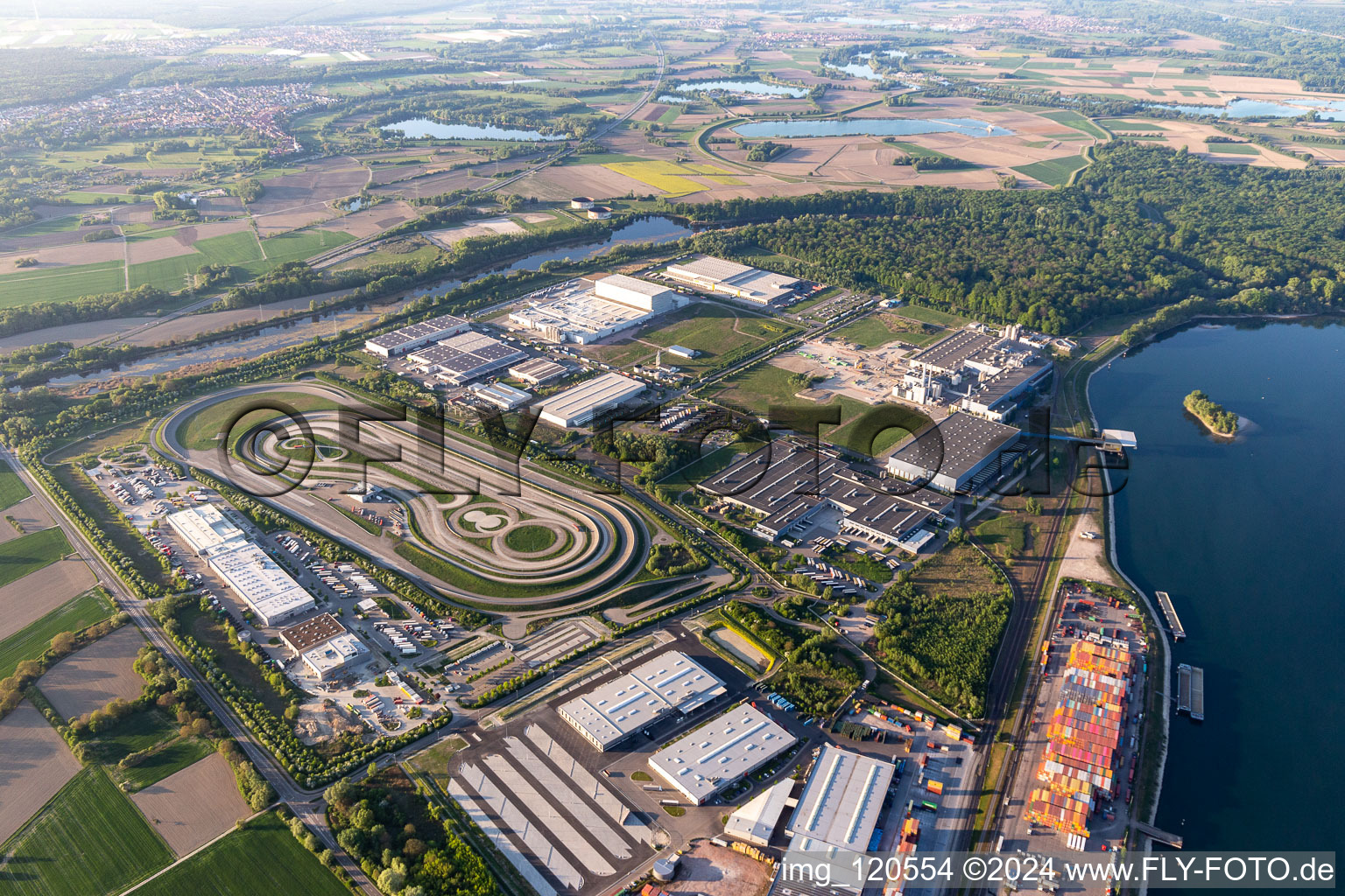 Oberwald Industrial Area in Wörth am Rhein in the state Rhineland-Palatinate, Germany